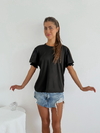 Remera modal viscosa doble frunce Shira - comprar online