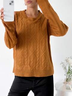 Sweater rombos y trenzas Siegmund en internet