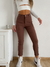 Pantalon bengalina elastizada con recortes y alforza Sienna - BENKA