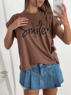 Remera amplia manga rebatible Smile - BENKA