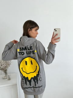 Buzo oversize rustico con capucha Smile to life - comprar online