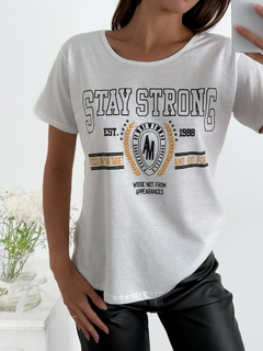 Remera algodon Stay Strong staykap - comprar online