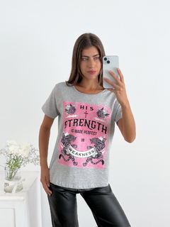 Remera algodon Strenght strenkap en internet