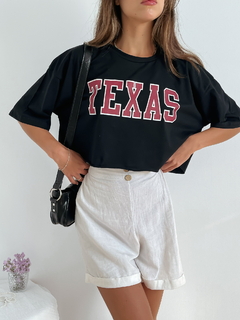 Remera manga oversize estampada Texas Pertex