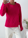 Sweater trenzado escote redondo Uzwill - comprar online