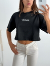 Remera crop amplia bordada Vintage gasqvin - tienda online