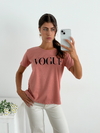 Remera de algodon Vogue vokap en internet