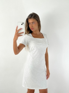 Vestido morley viscosa escote cuadrado Symone - BENKA