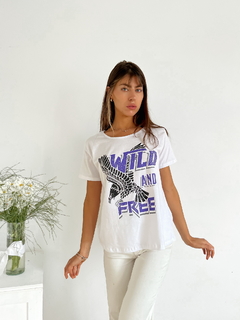 Remera algodón Wild free wilfrkap - comprar online
