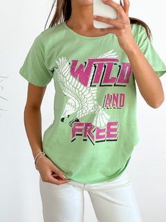 Remera algodón Wild free wilfrkap en internet