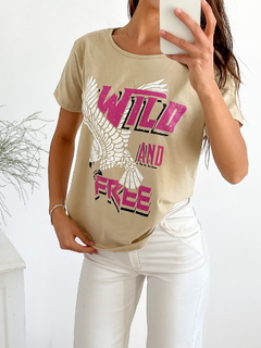 Imagen de Remera algodón Wild free wilfrkap