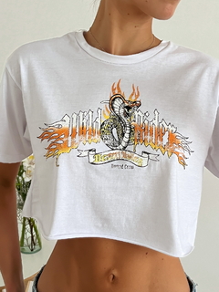 Remera de algodón ancha al corte Wild rider ORLWIRI - comprar online