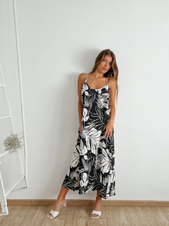 Vestidos fibrana largos outlet