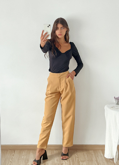 Pantalón sastrero con pinzas y cintura cruzada WORCESTER - comprar online