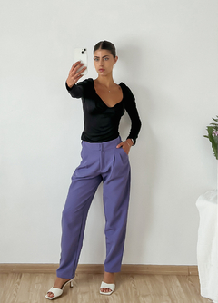 Pantalón sastrero con pinzas y cintura cruzada WORCESTER - tienda online