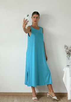 Vestido Crepe viscosa con tajo Yekepa - tienda online