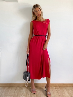 Vestido Crepe viscosa con tajo Yekepa en internet