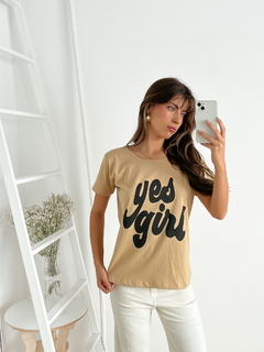 Remera algodon Yes Girl - comprar online