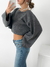 Sweater manga oxford y cuello bote Yvonne - comprar online