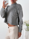 Sweater corto rombos y trenzas Zofingen