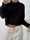 Sweater corto rombos y trenzas Zofingen - comprar online