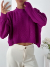 Sweater corto rombos y trenzas Zofingen en internet