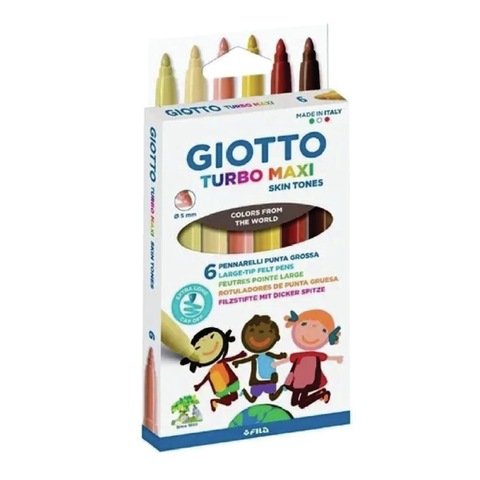 MARCADOR GIOTTO TURBO MAXI SKINTONES X 6 UN