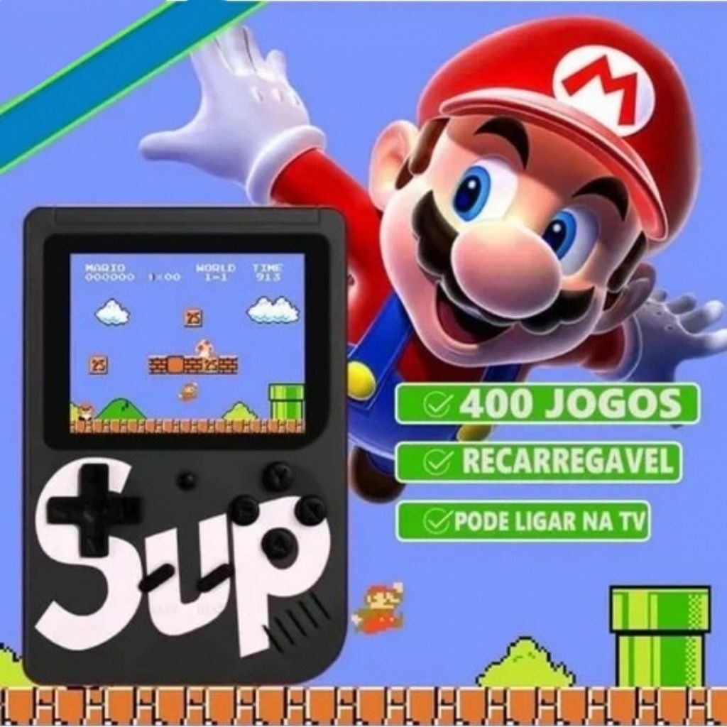 Video Game Portatil 400 Jogos Internos: Mini Game Sup Game Box