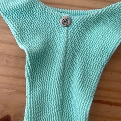 Biquíni Meia Taça Textura Verde Bebê - comprar online