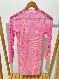 Vestido Tule Psicodelico Rosa - Doce Onda Beachwear