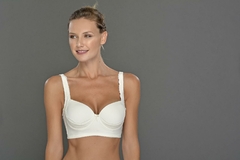 ART. 139540 - SUPER SOFT, FULL COVERAGE MICROFIBER BRA, UNDERWIRED, WITH PADDED CUP, LACE DETAILING AT THE CUP - Prima Piel