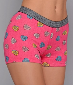 ART. 62450 - BOXER FEMENINO DE TELA SOFT ESTAMPADA.