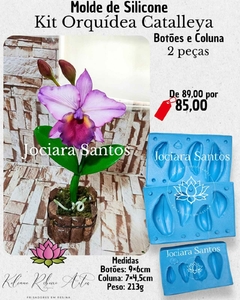 Imagem do MOLDES DE SILICONE ORQUIDEAS KIT JOCIARA SANTOS 13 PÇ + BRINDE