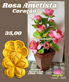 ROSA AMETISTA CORAÇÃO - comprar online