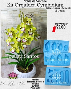 MOLDES DE SILICONE ORQUIDEAS KIT JOCIARA SANTOS 13 PÇ + BRINDE - loja online