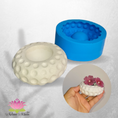 Molde de Silicone Vaso de Bolinhas - comprar online