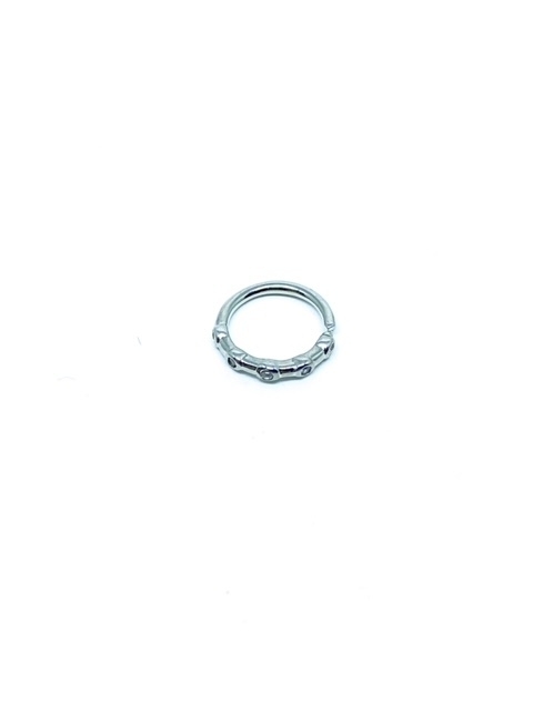 Piercing Argola Strass Mini Prata - comprar online