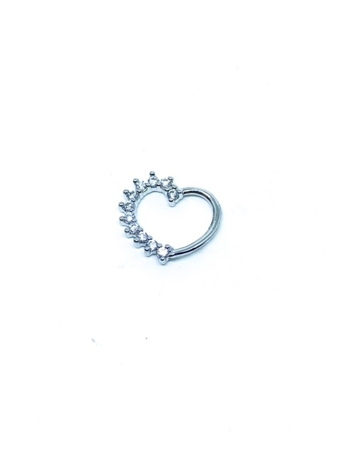 Piercing Coração Daith orelha Direita Prata 3203 - comprar online