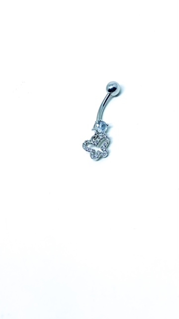 Piercing Umbigo Prata Ponto Borbolata - comprar online