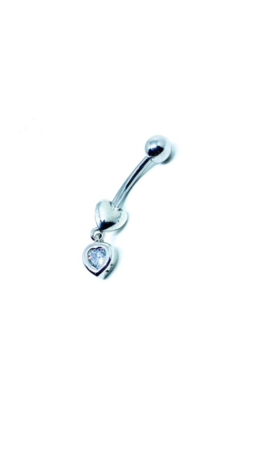 Piercing Umbigo Coração Pingente - comprar online