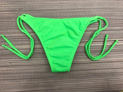 Calcinha Beira Mar Amarrar Verde Neon - comprar online