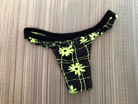 Calcinha Didany Tanga Com Babado Estampada - comprar online