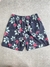 Shorts Tactel Preto com Flores - comprar online