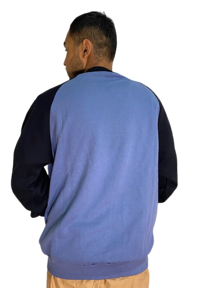 Moletom Nico Boco Careca Azul Raglan - comprar online