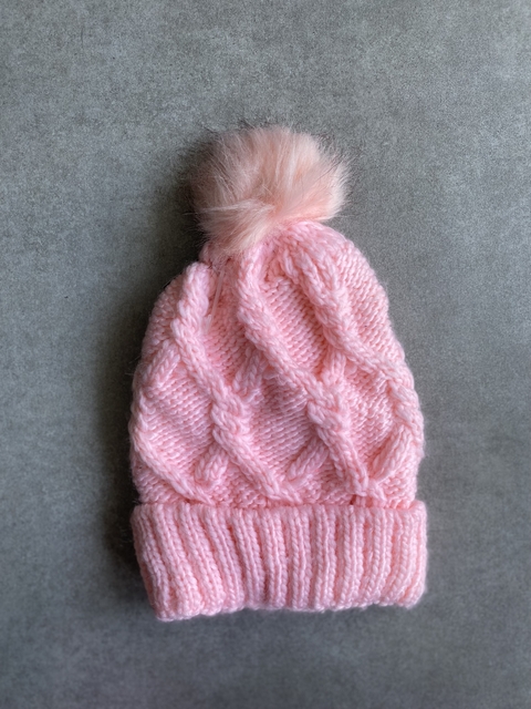 Gorro Tricot Rosa Forrada - comprar online