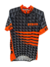 Camiseta Ciclismo Strava Masculina Cinza com Laranja na internet
