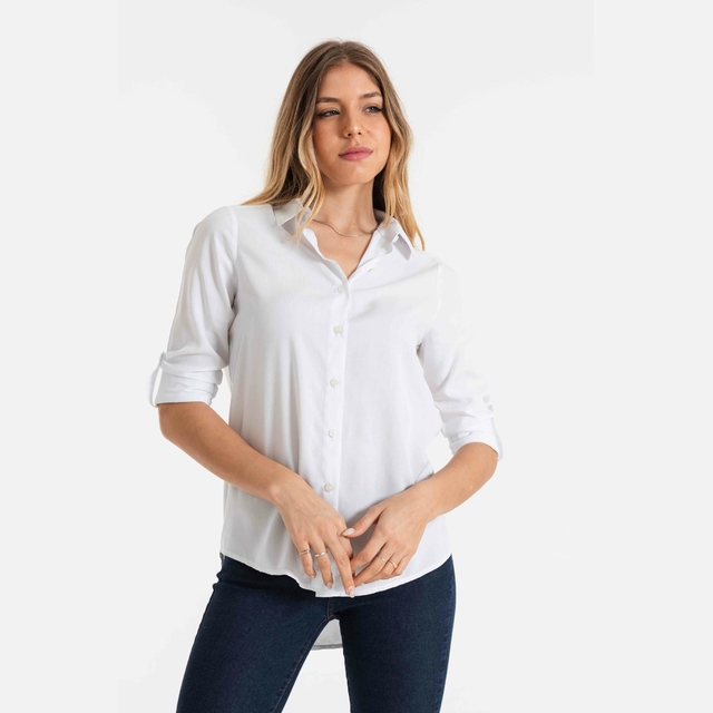 Camisa arremangada deals