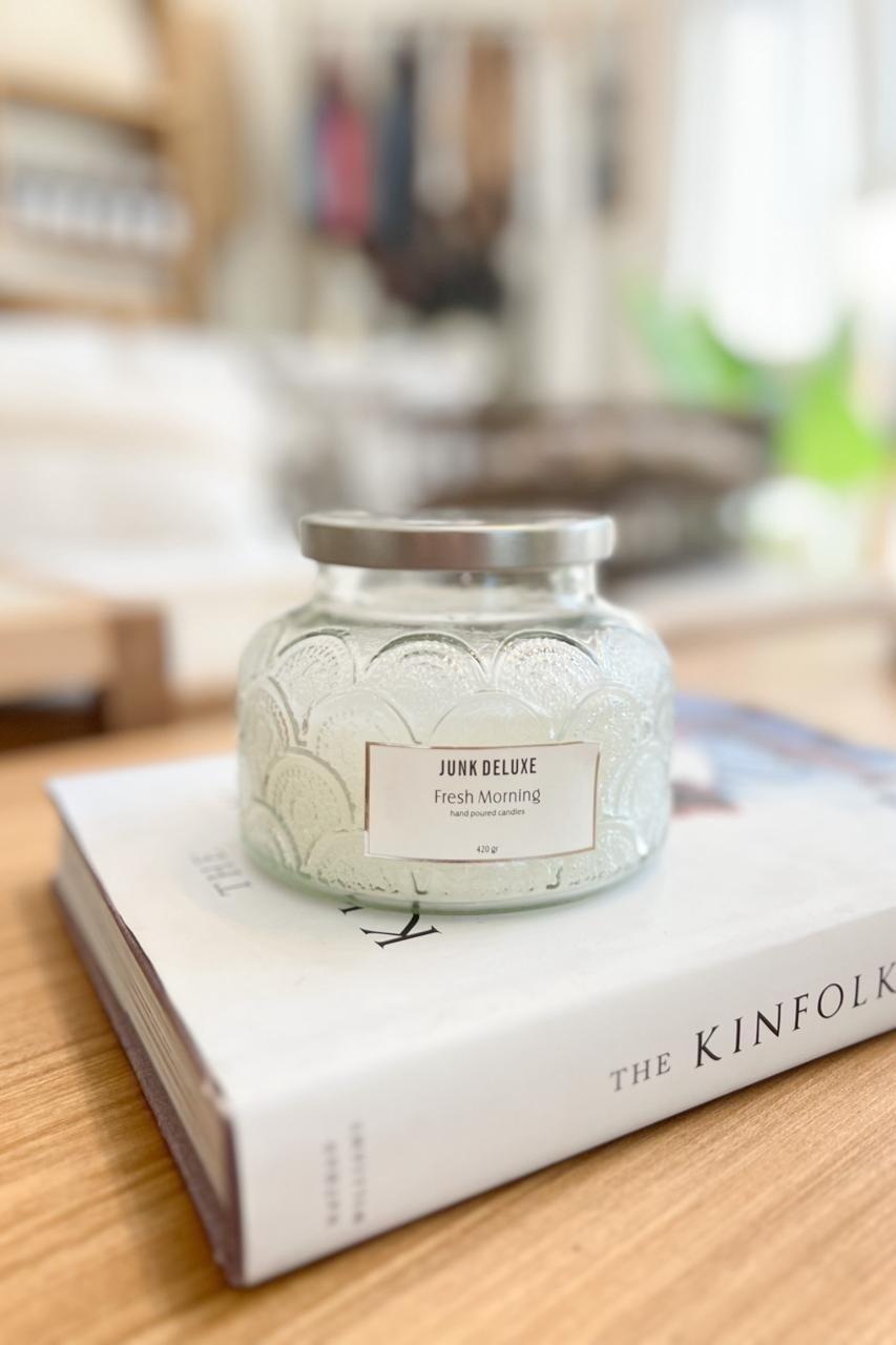 Vela envase de vidrio