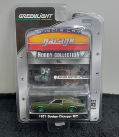 Greenlight - 1971 Dodge Charger R/T - Green Machine - Muscle Car Garage