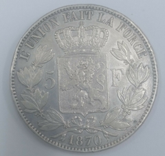 5 Francos 1870 - Prata - Bélgica